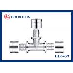 China ISO228 Thread 16×16×16mm Brass Pex Pipe T Fitting for sale