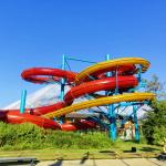 Adult Water Aqua Parks Equipment Small Swimming Pool Games Single Spiral Water Slide for sale