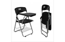 China School Student Folding Training Chair With Writing Conference Pad Table Plastic Book Basket supplier