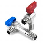 OEM  Brass Water Angle Valve / Check Valve With Red Handle