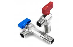 China OEM  Brass Water Angle Valve / Check Valve With Red Handle supplier
