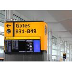 SMD Flight Information Display Environmental Monitoring , Airport Flight Screen for sale