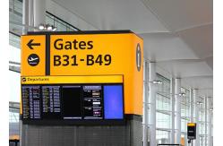 China SMD Flight Information Display Environmental Monitoring , Airport Flight Screen supplier