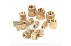 China M3-M12 Brass Knurled Nut Through Hole Inlaid Injection Knurled Copper Nuts supplier