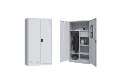 China Easy Assemble Home 0.6mm Cam Key Security Grey Steel Wardrobe supplier