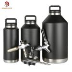 Half Gallon 64oz Homebrew Beer Dispenser Thermo Bottle Growlers for sale