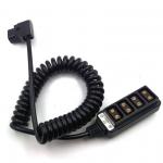 D-Tap Camera Connection Cable Ptap Powertap Male To 4* Female Spring Cable for sale