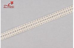 China Bedding Articles / Clothing Labels Cotton Lace Trim Customizable Width supplier