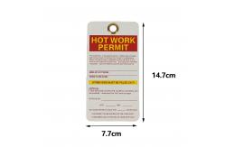 China Custom Reusable Safety Tag with Metal  Eyelet supplier