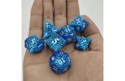 China Hollow Maze Metal Dice Set DND Krusu'S Call RPG Multi Faceted supplier