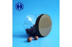 China Hexagon 450ml 15oz Peanut Plastic Jar With Screw Caps 81mm Height supplier