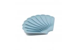 China Food Safe Silicone Rubber Drainable Soap Box Shell Shape Non Slip Tray supplier