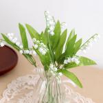 Simulated small lily of the blue ins style fresh and light decorative items, wedding bride's hand bouquet, plastic artificial flower factory wholesale for sale