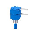 Horizontal Rotary Potentiometer Dual Gang 100K Resistance Value Rotational Life 100000 Cycles For Home Appliance for sale