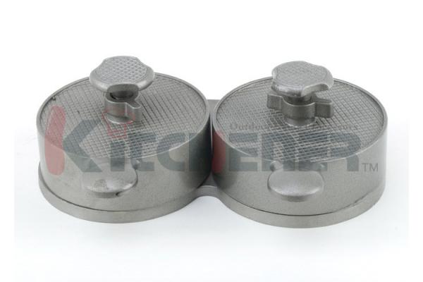 Portable FDA Hamburger Machine Dual Patties Press With Aluminum Coating Surface