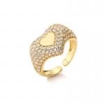 Cubic 14K Yellow Gold Ring for sale