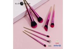 China Gradient Plastic Handle 7pcs Cosmetic Brush Set Mixable Blusher Eye supplier