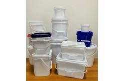 China Stackable Clear Plastic Five Gallon Buckets Convenient Storage Solution supplier