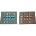 Durable16 keys backlit brushed steel numeric keypad with USB electronic controller