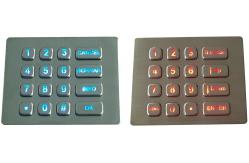 China Durable16 keys backlit brushed steel numeric keypad with USB electronic controller supplier