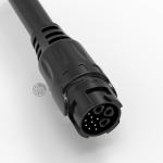 M19 Connector 3 Holes 9 Pin Male Connector Plug Signal power integrated for sale