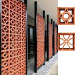 Terracotta Breeze Block Architecture Wall Decorative Clay Lattice Bricks for sale