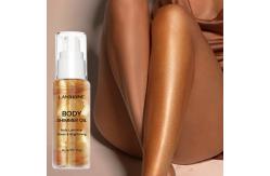 China Organic Body Shimmer Oil Highlighter Makeup Glitter Body Glow Liquid Highlighter Cream supplier