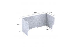 China Anti-Noise 100% Recyclable Polyester Fiber Pet Acoustic Desk Panel for Office supplier