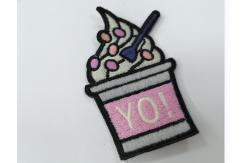 China TK Design Embroidered Patches For Clothes Heat Transfer Labels supplier