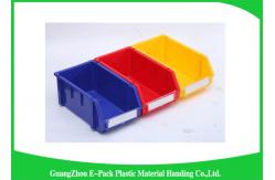 China Industrial Plastic Storage Boxes , Stackable Recycled Commercial Storage Bins supplier