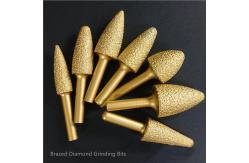 China 6mm Brazed Diamond Tools For Iron Casting Granite Marble Grinding supplier