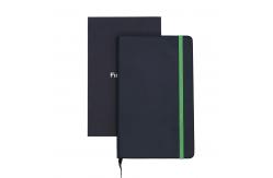 China Green Corner Writing Journal Notebook Customized Embossed Logo FSC Approved supplier