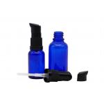 Glass Dropper Bottles Essential Oil Bottles Transparent Blue Color for sale