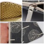 Canvas Multi Function Travel Makeup Small Zipper Pouch Toiletry Bag For Women
