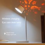 White Wireless Charging Lamp Indoor Night Table Lamps Smart With HD projection for sale