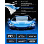 PCU PPF 9mil High Gloss Paint Protection Film Anti-Scratch Anti-Yellowing