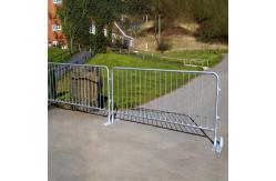 China Traffic Fence Metal Crowd Control Barricades Heavy Duty Movable 1.1*2.1m supplier