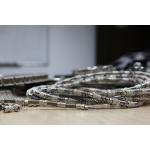 stone 10.8mm Vacuum Brazed Diamond Wire Cutting 40pcs/M Sandstone Sintered for sale