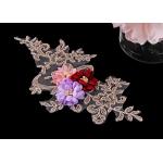 Unique Lace Neckline Applique For Dress / Embroidery Lace Collar for sale