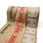 Recyclable Water Activated Printed Gummed Kraft Paper Tape for sale