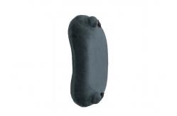 China Grey Inflatable Memory Foam Pillow , High Comfort Inflatable Travel Back Pillow supplier