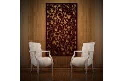 China Weathering Steel Panel Room Dividers With Lights Decorative Metal supplier