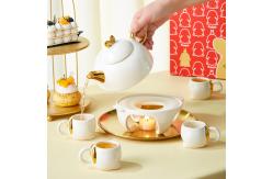 China Water Tea Brewing With Heat Resistant  Ceramic Tea Pot Set supplier