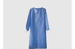 China High Durability Disposable Surgical Gown Round Neck Design Weight 40g supplier