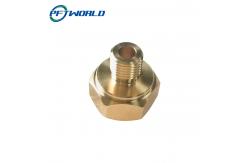 China Brass precision parts custom processing hexagonal nuts supplier