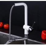 White Pull Out Rotatable Kitchen Scandinavian Copper Sink Faucet for sale
