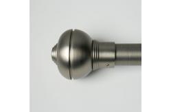 China 65 x 15 x 15 cm Iron Matte Black Pipe Curtain Rods supplier