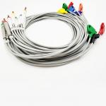 Compatible HP Banana EKG Cables 10 Lead 4.0 AHA Machine Electrocardiograph for sale