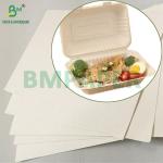 Biodegradable 100gsm - 400gsm Natural Sugarcane Bagasse Pulp Base Paper Roll for sale
