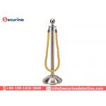 1500mm Length Crowd Control Barrier Bank Safety Belt Stanchion Queue Pole Stanchion for sale